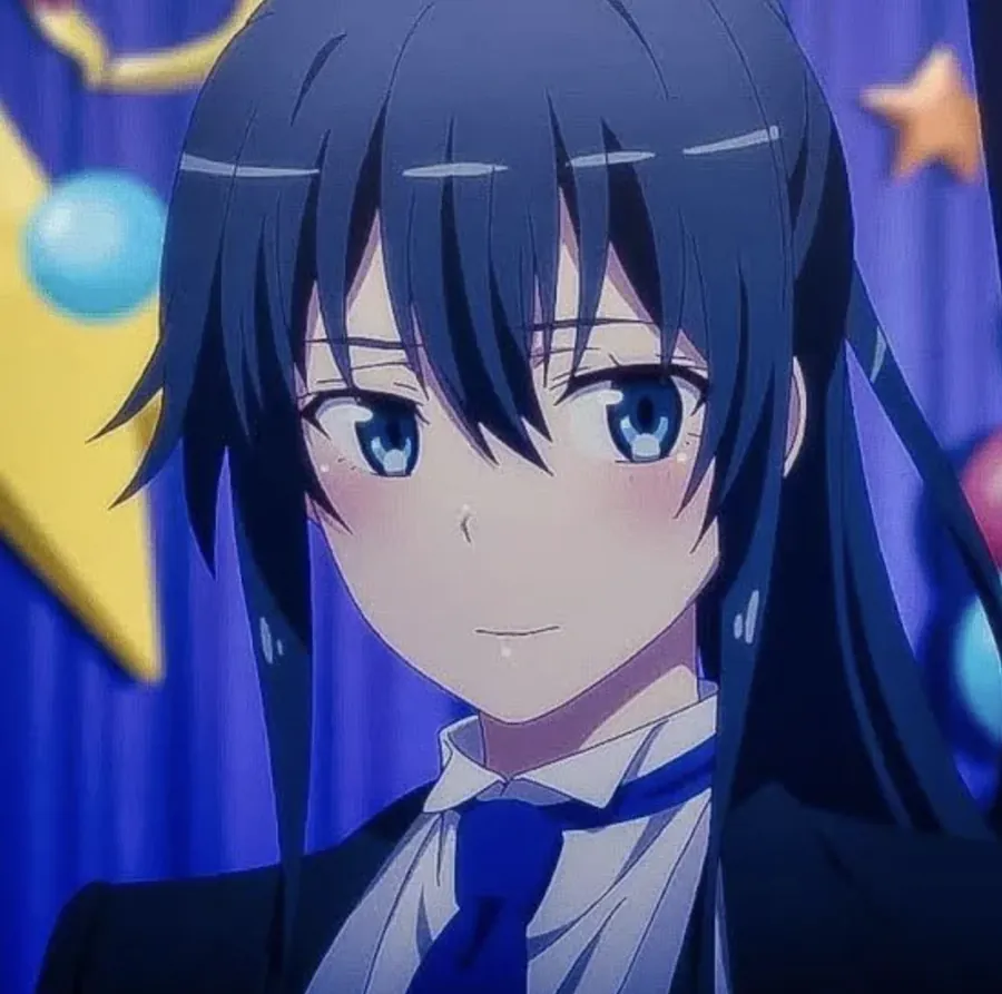 Xero’s founder image: an illustrated character with long dark hair and blue eyes
